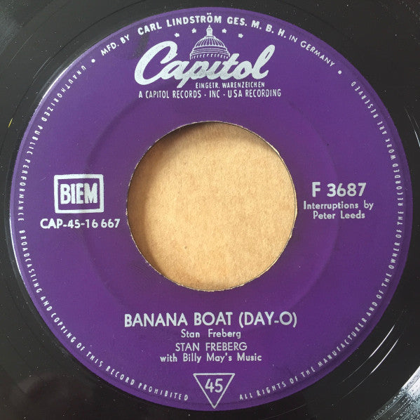 Stan Freberg : Banana Boat (Day-O) (7", Single)