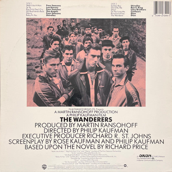 Various : The Wanderers - Original Motion Picture Soundtrack (LP, Comp)