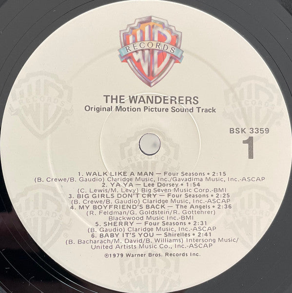Various : The Wanderers - Original Motion Picture Soundtrack (LP, Comp)