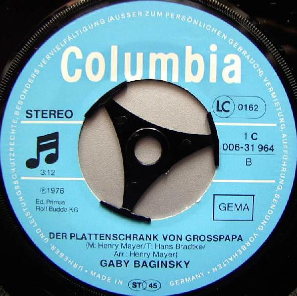 Gaby Baginsky : Diebe Kommen Am Abend (7", Single)