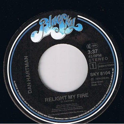 Dan Hartman : Relight My Fire (7", Single)