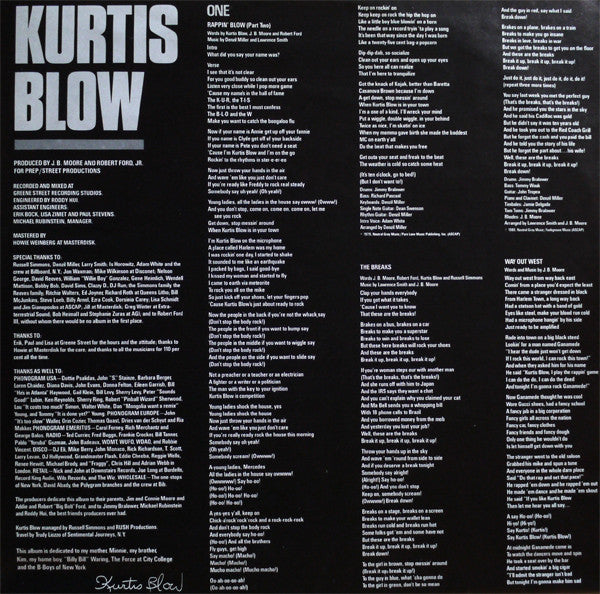 Kurtis Blow : Kurtis Blow (LP, Album)