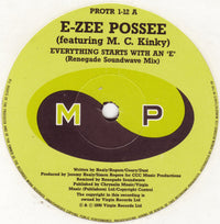 E-Zee Possee Featuring MC Kinky : Everything Starts With An 'E' (New Renegade Soundwave Mix) (12")