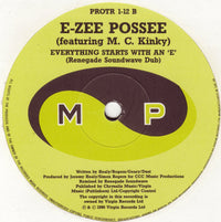 E-Zee Possee Featuring MC Kinky : Everything Starts With An 'E' (New Renegade Soundwave Mix) (12")
