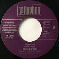 Pino D'Angiò : Una Notte Da Impazzire (7", Single)