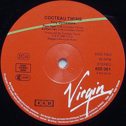 Cocteau Twins : Tiny Dynamine (12", EP)