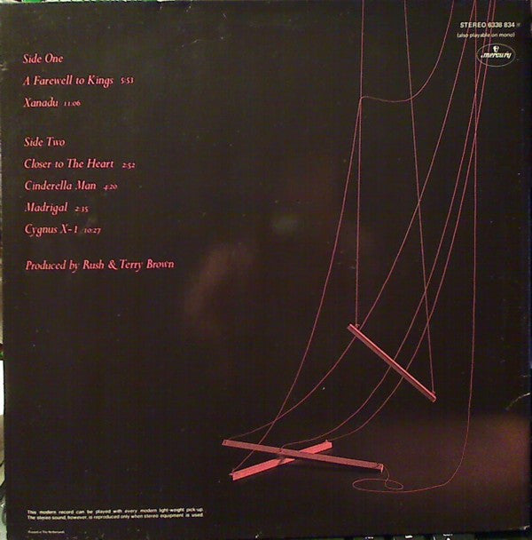 Rush : A Farewell To Kings (LP, Album, Gat)
