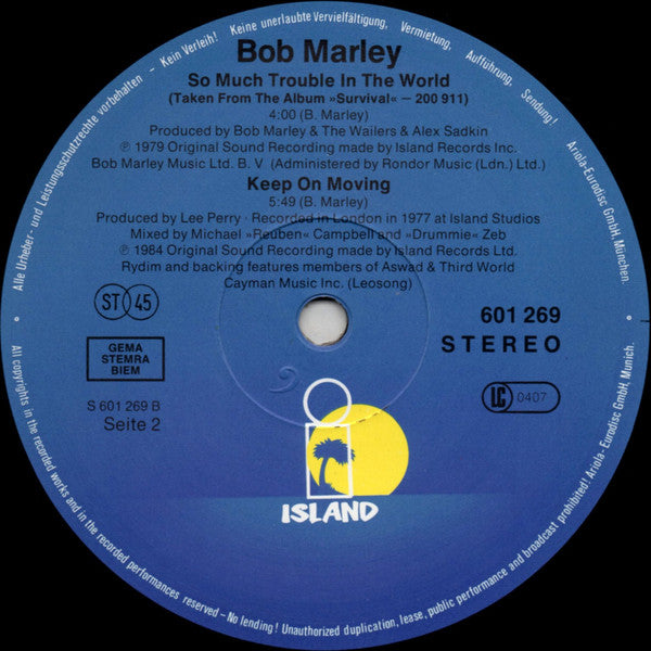 Bob Marley And The Wailers* : One Love / People Get Ready (12", Maxi)