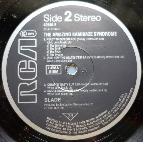 Slade : The Amazing Kamikaze Syndrome (LP, Album, Club)