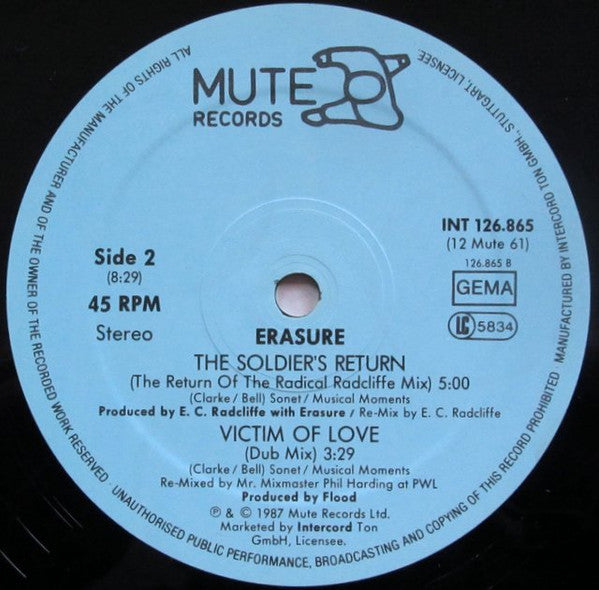 Erasure : Victim Of Love (Remix) (12", Maxi)