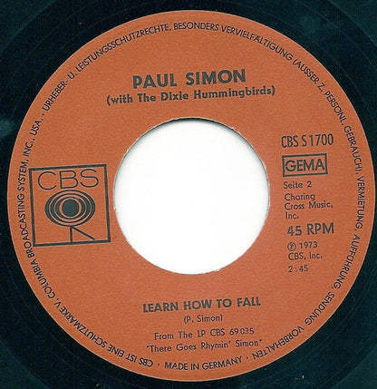 Paul Simon With The Dixie Hummingbirds : Loves Me Like A Rock (7")