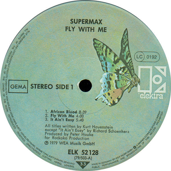 Supermax : Fly With Me (LP, Album)