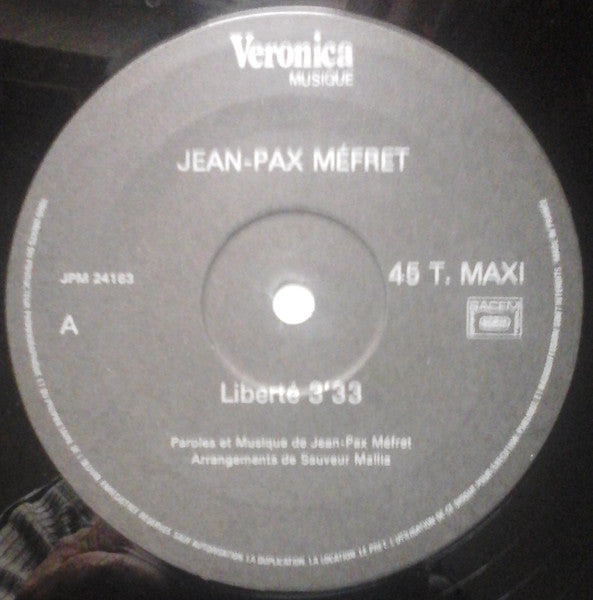 Jean-Pax Méfret : La Manif (12", Maxi)