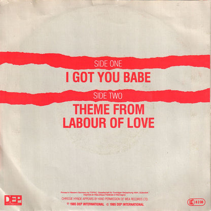 UB40 Guest Vocals By Chrissie Hynde : I Got You Babe (7", Single)