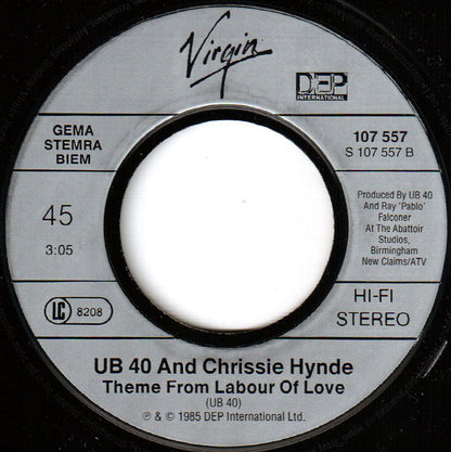 UB40 Guest Vocals By Chrissie Hynde : I Got You Babe (7", Single)