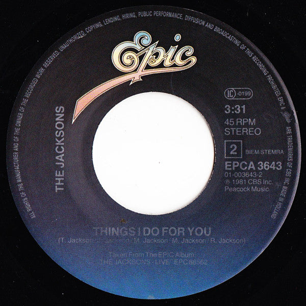 Michael Jackson : Thriller (Special Edit) (7", Single)