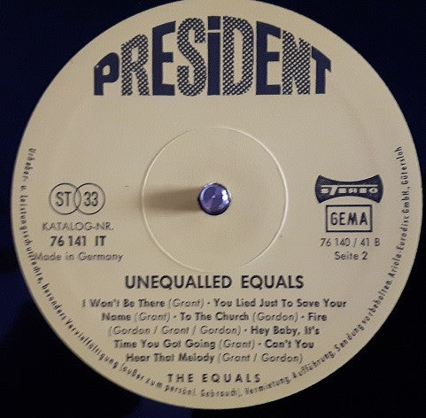 The Equals : Unequalled  (LP, Album)