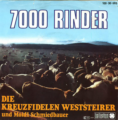 Die Kreuzfidelen Weststeirer* Und Moidl Schmiedbauer : 7000 Rinder (7", Single)