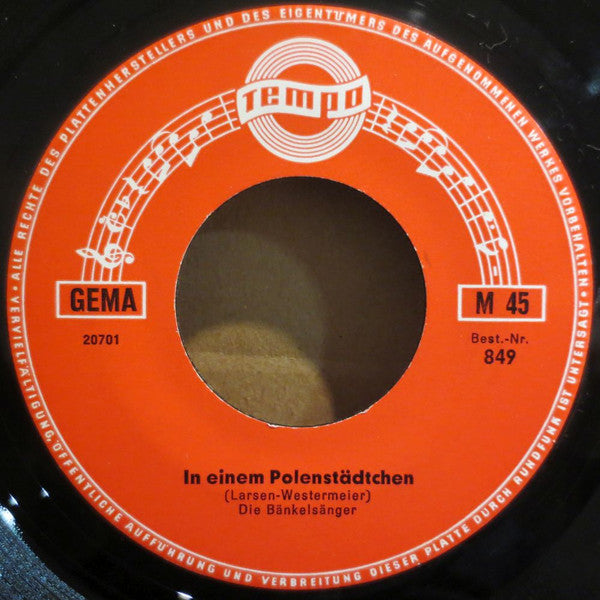 Die Bänkelsänger : In Honolulu / In Einem Polenstädtchen (7", Single)