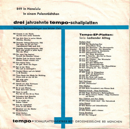 Die Bänkelsänger : In Honolulu / In Einem Polenstädtchen (7", Single)