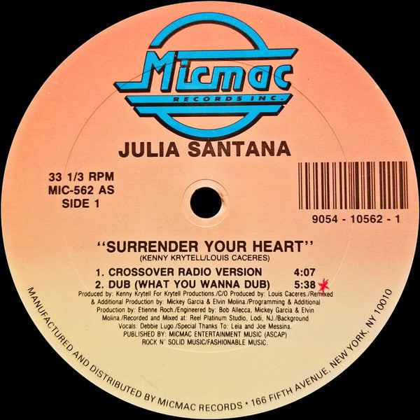 Julia Santana : Surrender Your Heart (12")