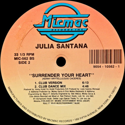 Julia Santana : Surrender Your Heart (12")