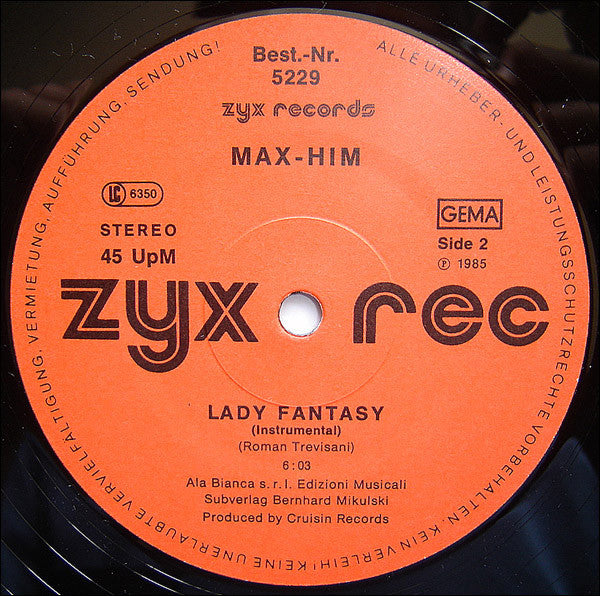 Max-Him : Lady Fantasy (12", Maxi)