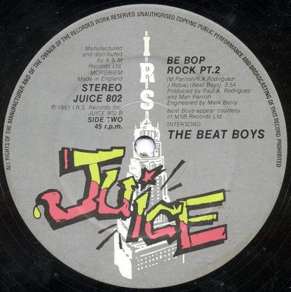 The Beat Boys : Be Bop Rock (12")
