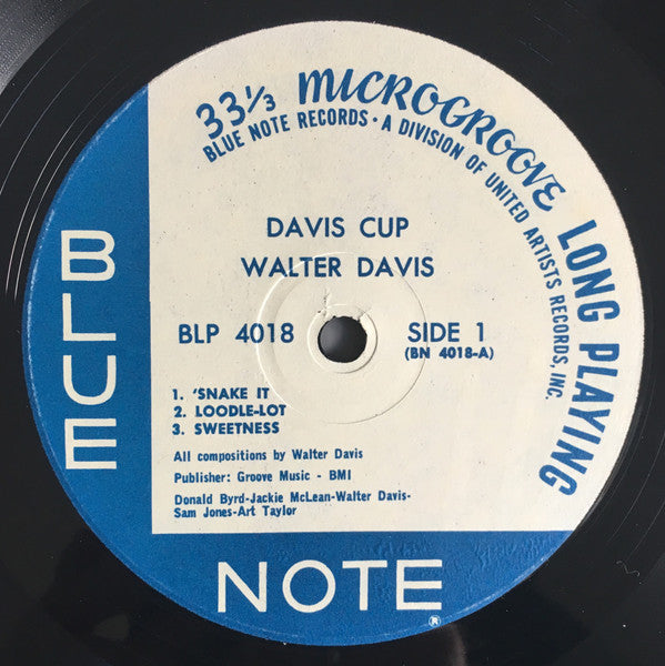 Walter Davis Jr. : Davis Cup (LP, Album, Mono, RE)