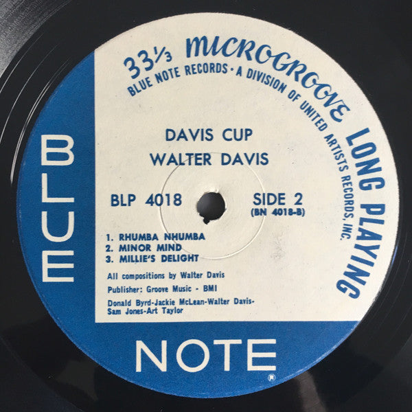 Walter Davis Jr. : Davis Cup (LP, Album, Mono, RE)