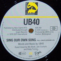 UB40 : Sing Our Own Song (12")