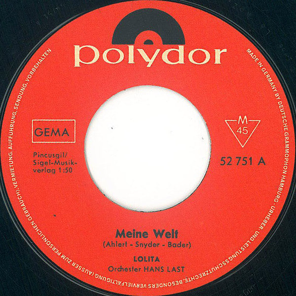 Lolita (3) : Meine Welt (7", Single, Mono)
