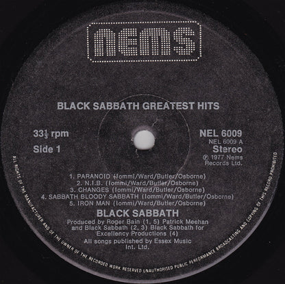 Black Sabbath : Greatest Hits (LP, Comp)