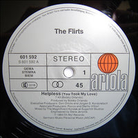 The Flirts : Helpless (You Took My Love) (Extended Version) (12", Maxi, M/Print)