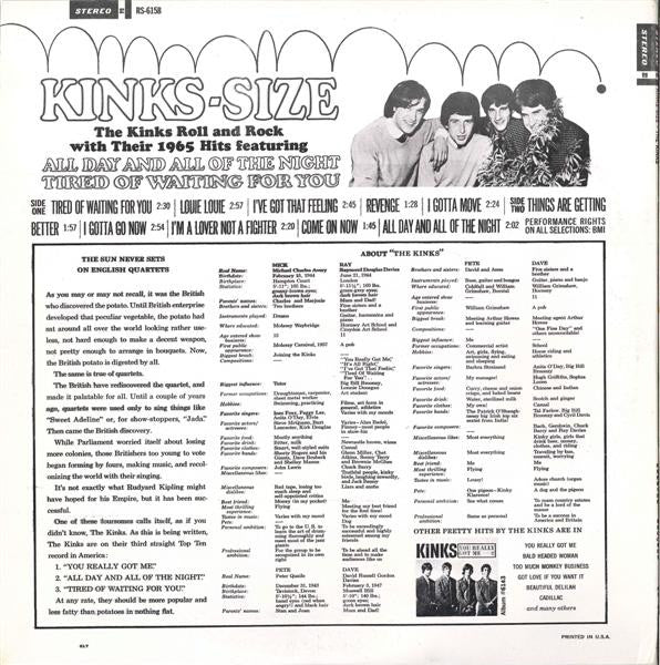 The Kinks : Kinks-Size (LP, Album, RE)