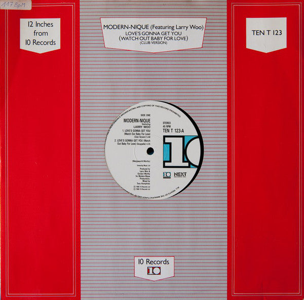 Modern-nique Featuring Larry Wedgeworth : Love's Gonna Get You (Watch Out Baby For Love) (12")