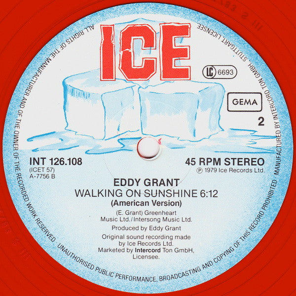 Eddy Grant : Electric Avenue (12", Single, Red)