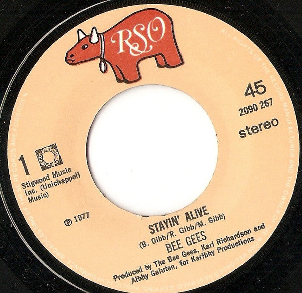 Bee Gees : Stayin' Alive (7", Single)