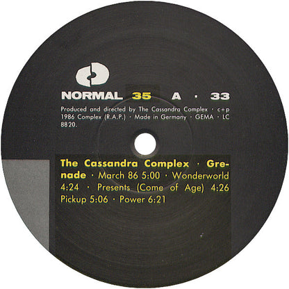 The Cassandra Complex : Grenade (LP, Album)