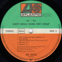 AC/DC : Dirty Deeds Done Dirt Cheap (LP, Album, RE)
