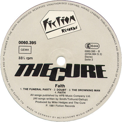 The Cure : Faith (LP, Album)