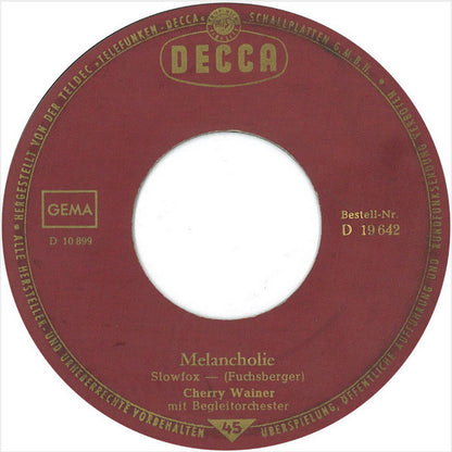 Cherry Wainer : Melancholie (7", Single)