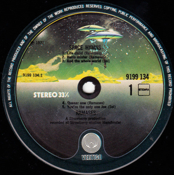 Ramases : Space Hymns (LP, Album, RE)