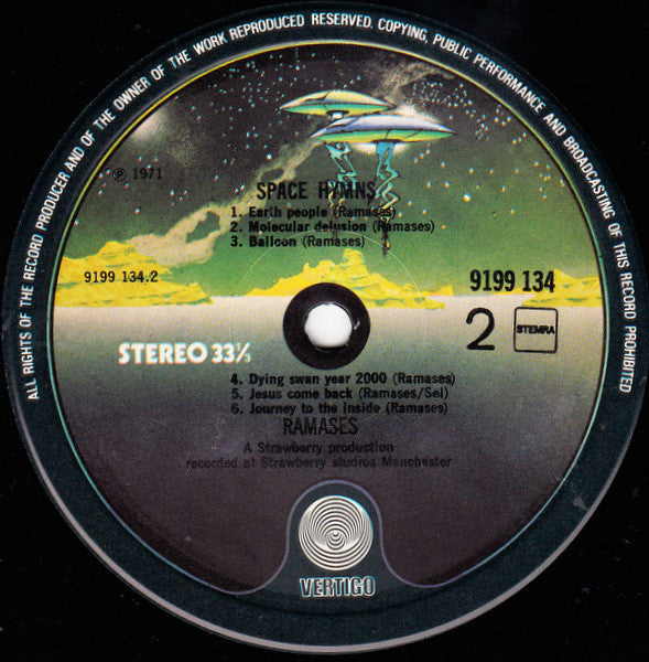 Ramases : Space Hymns (LP, Album, RE)