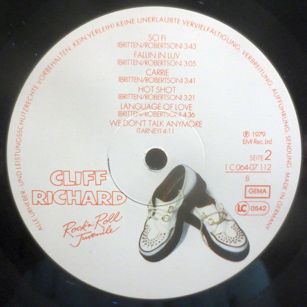 Cliff Richard : Rock 'N' Roll Juvenile (LP, Album)