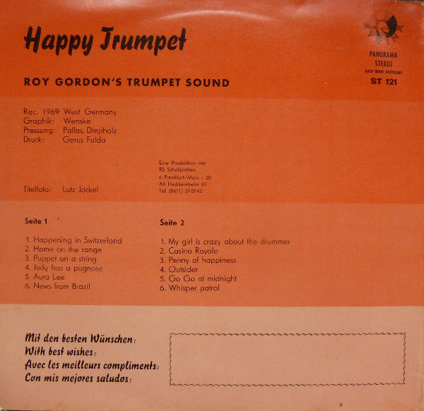 Roy Gordon : Happy Trompet (LP, Album)