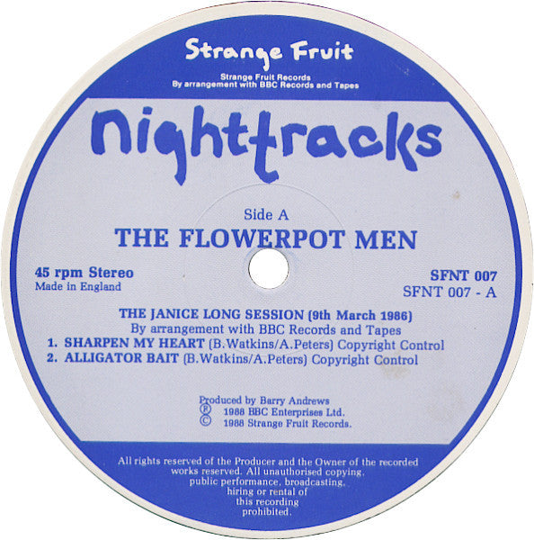 The Flowerpot Men : The Janice Long Session (12", Single)