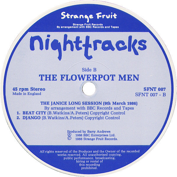 The Flowerpot Men : The Janice Long Session (12", Single)