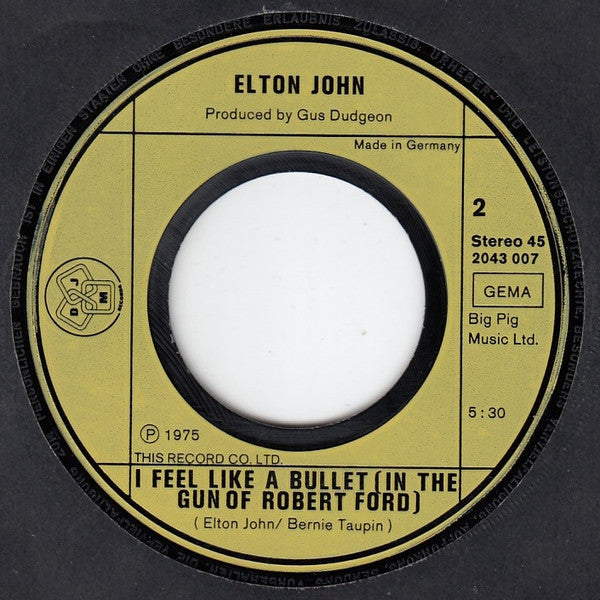 Elton John : Grow Some Funk Of Your Own (7")