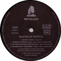 Metallica : Master Of Puppets (LP, Album, RP)